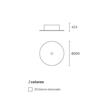 Plu plafón de techo Ø200mm.dimerizable