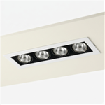 Multispot empotrable de techo 4 luces