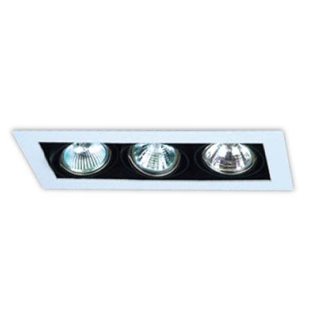 Multispot empotrable de techo 3 luces
