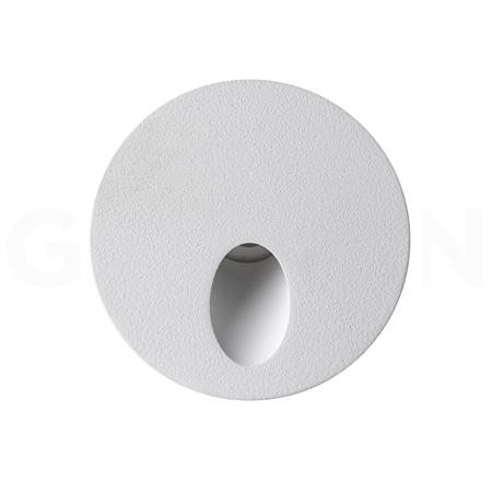 Lalu R empotrable de pared Ø650 mm.Blanco text