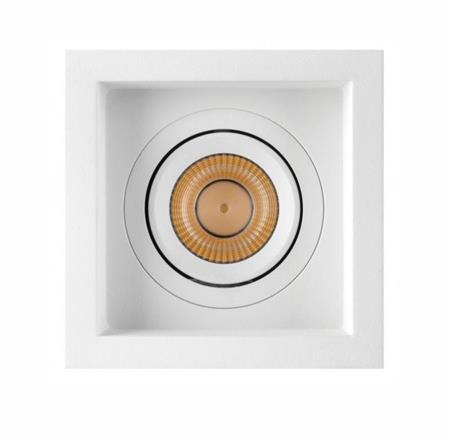 Fedro C recedido Empotrable de techo 108 mm.dimerizable blanco tex