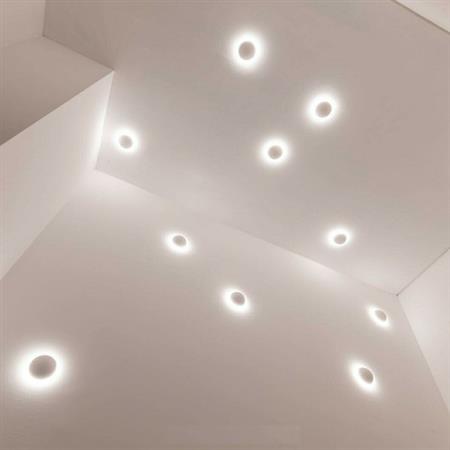 Adel aplique de exterior Ø120 mm.blanco texturado