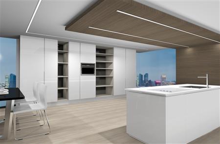 Linear 5535 SL Empotrable de techo lineal 120 cm.Led